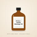 Arnica + Jojoba Spa Massage Oil bulk base, white label ready