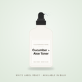 Cucumber + Aloe Refreshing Toner bulk base, white label ready